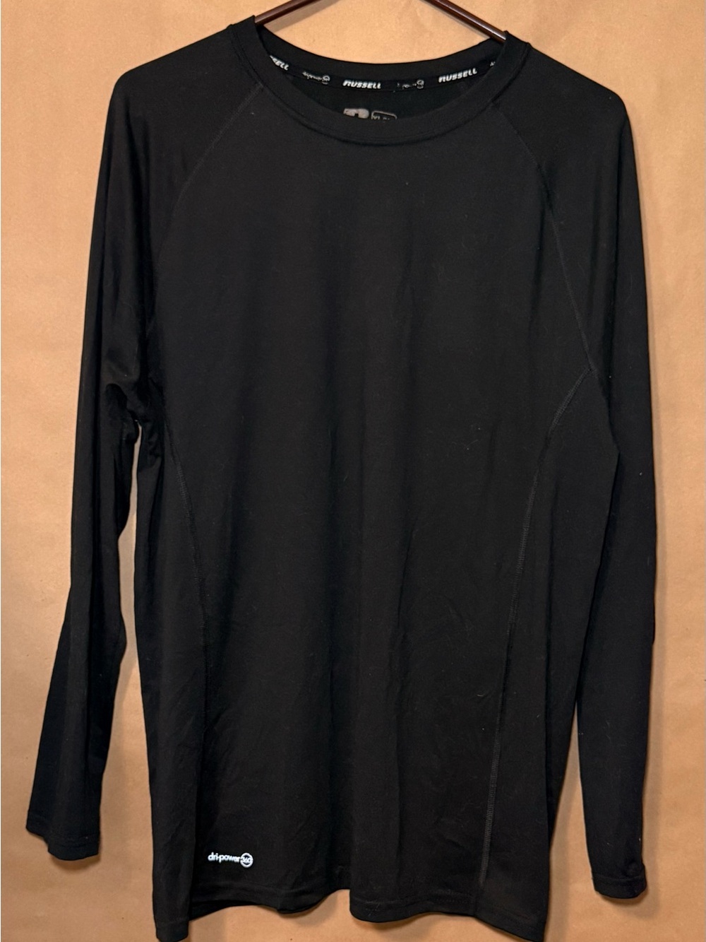 Russell Athletic Men's Black Dri-Power 360 Long Sleev